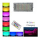 Αδιάβροχος προβολέας rgb IP66 με τηλεχειριστήριο χρώματος 50W AC 220V Led Spotlight Outdoor RGB Flood Light - ΟΕΜ