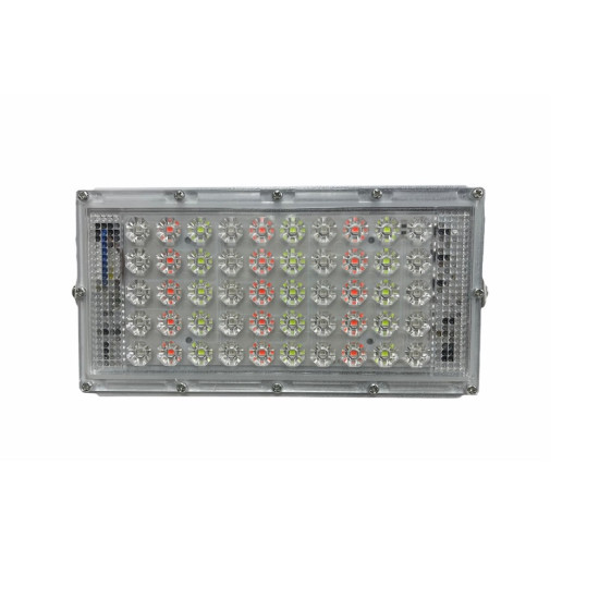 Αδιάβροχος προβολέας rgb IP66 με τηλεχειριστήριο χρώματος 50W AC 220V Led Spotlight Outdoor RGB Flood Light - ΟΕΜ