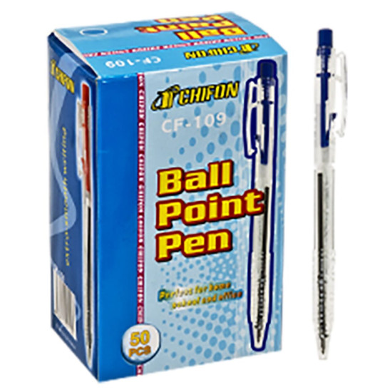 Στυλό Διάφανο Κλιπ Ballpoint Μπλε 0,8mm JustNote 80287