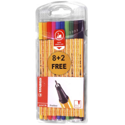 Μαρκαδοράκι Stabilo Point 0.4mm σετ=10τεμ Stabilo EA8810