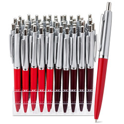 Στυλό Κλιπ Ασημί Κεφάλι Ballpoint 1.0mm JustNote 8076
