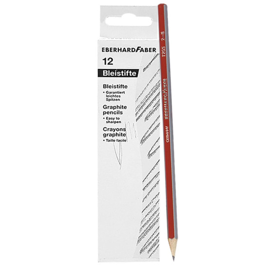 Μολύβι Ριγέ No2=β πακ=12τεμ Νο:2=B Faber 5116-01