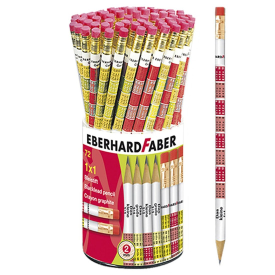 Μολύβι Γόμα Προπαίδεια πακ=72τεμ Faber 5118-72
