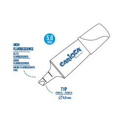 Μαρκαδόροι Υπογραμίσεως Carioca Μίνι 5,0mm σετ=4τεμ Carioca 42868