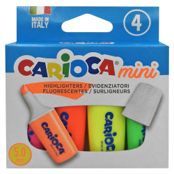 Μαρκαδόροι Υπογραμίσεως Carioca Μίνι 5,0mm σετ=4τεμ Carioca 42868