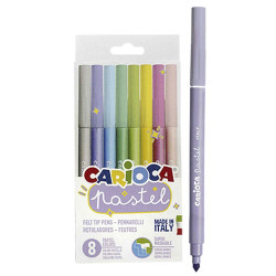 Μαρκαδόροι Carioca Pastel 8 Χρωμάτων Carioca 43032