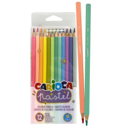 Ξυλομπογιές Carioca Pastel 12 Χρωμάτων Carioca 43034