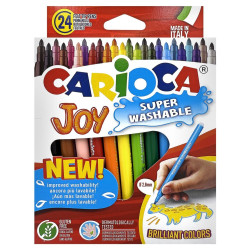 Μαρκαδόροι Carioca joy 2,8mm σετ=24χρωματα Carioca 40615