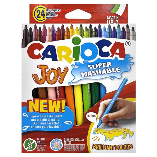 Μαρκαδόροι Carioca joy 2,8mm σετ=24χρωματα Carioca 40615