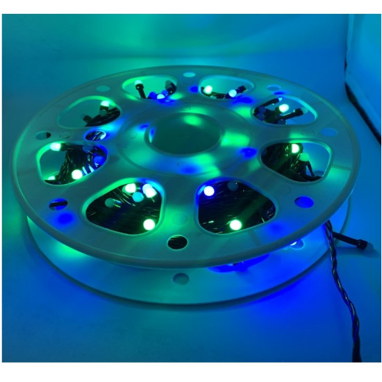 500 LED Πολύχρωμα Χριστουγεννιάτικα Λαμπάκια με πρόγραμμα Εσωτερικού Χώρου με Πράσινο Καλώδιο 40m Ρεύματος-OEM. 500 LED Πολύχρωμα Χριστουγεννιάτικα Λαμπάκια με πρόγραμμα Εσωτερικού Χώρου με Πράσινο Καλώδιο 40m Ρεύματος-OEM.