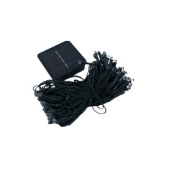 Ηλιακά Χριστουγεννιάτικα Λαμπάκια – (100 Λαμπάκια) Με Φωτοβολταϊκό Πάνελ λευκό θερμό.