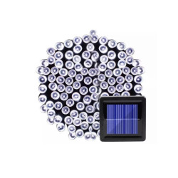 Ηλιακά χριστουγεννιάτικα λαμπάκια 300 LED εξωτερικού χώρου λευκό-OEM.