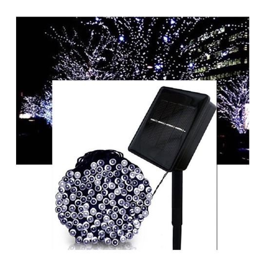 Ηλιακά χριστουγεννιάτικα λαμπάκια 300 LED εξωτερικού χώρου λευκό-OEM. Ηλιακά χριστουγεννιάτικα λαμπάκια 300 LED εξωτερικού χώρου λευκό-OEM.