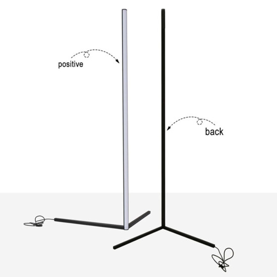 ΦΩΤΙΣΤΙΚΟ ΔΑΠΕΔΟΥ ΜΑΥΡΟ ΜΕ RGB LED & ΑΣΥΡΜΑΤΟ ΧΕΙΡΙΣΤΗΡΙΟ 30x30x120 εκ.