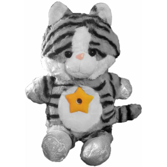 Starry Teddy Προτζέκτορας Αστεριών, Λούτρινο Τιγράκι 30cm & Νυχτερινό Φωτιστικό LED Νανουρίσματος – Τιγράκι - ΟΕΜ