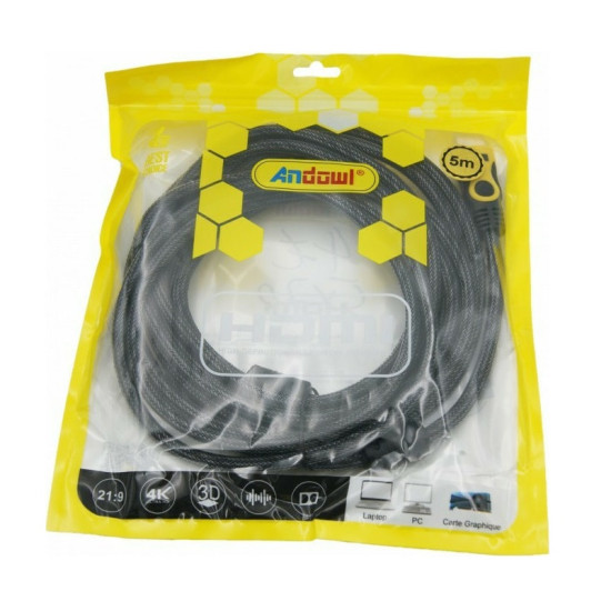 HDMI ΚΑΛΩΔΙΟ 5m ANDOWL AN-QHD50 - ΟΕΜ