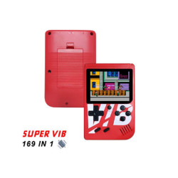 Παιχνιδομηχανή Χειρός Super VIB Retro Video Game Console Built-In 169 Games With Vibration Handle Κόκκινο - ΟΕΜ