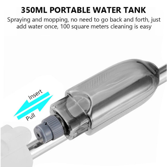 Φορητή Σφουγγαρίστρα Ψεκασμού 360° με Πετσετάκια Μικροϊνών Andowl Q-TB31 – Λευκό - ΟΕΜ