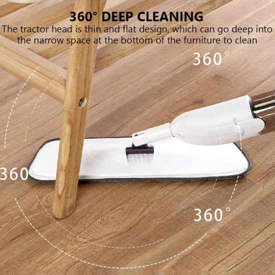 Φορητή Σφουγγαρίστρα Ψεκασμού 360° με Πετσετάκια Μικροϊνών Andowl Q-TB31 – Λευκό - ΟΕΜ