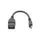 OTG USB Θηλυκό σε Micro USB Αρσενικό 0.20m OEM