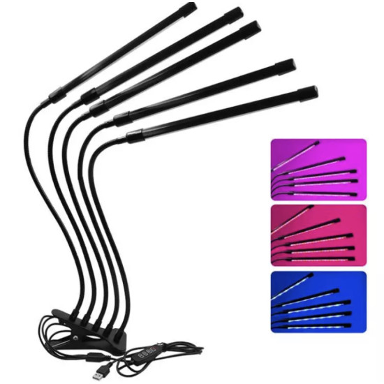Grow light Φωτιστικό 100 led ανάπτυξης φυτών full spectrum 5 x λάμπα θερμοκηπίου εσωτερικού χώρου – OEM.