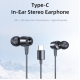 Awei TC-1 Type-C In-ear Handsfree με Βύσμα USB-C Μαύρο