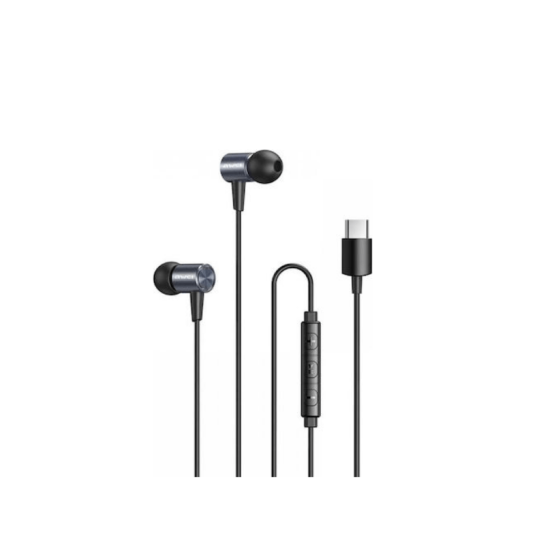 ΑΚΟΥΣΤΙΚΑ HANDSFREE IN-EAR AWEI TC-2 TYPE-C ΜΑΥΡΟ