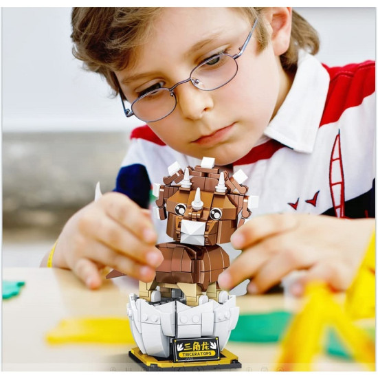 Παιχνίδι δεινόσαυρος Building Blocks Triceratops Andowl με 288 κομμάτια συναρμολόγησης Παιχνίδι δεινόσαυρος Building Blocks Triceratops Andowl με 288 κομμάτια συναρμολόγησης
