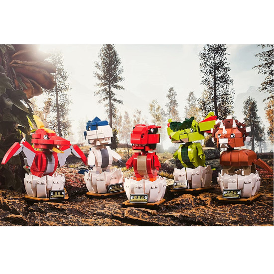 Παιχνίδι δεινόσαυρος Building Blocks Triceratops Andowl με 288 κομμάτια συναρμολόγησης Παιχνίδι δεινόσαυρος Building Blocks Triceratops Andowl με 288 κομμάτια συναρμολόγησης