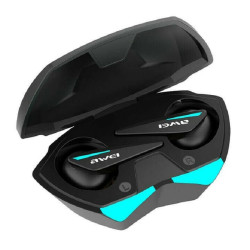 T23 TWS Gaming Earbuds ακουστικά με θήκη μεταφοράς Μαύρο Awei