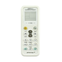 Universal Τηλεχειριστήριο Aircondition με Οθόνη LCD 2000 σε 1 K-1028E Λευκό – OEM 