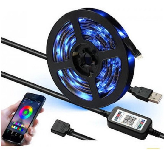 Αδιάβροχη ταινία LED 5050 USB 5V/13W IP64, RGB, 5m Χωρίς Τηλεχειριστήριο RIXME