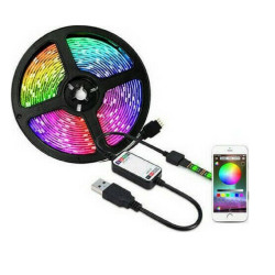 Αδιάβροχη ταινία LED 5050 USB 5V/13W IP64, RGB, 5m Χωρίς Τηλεχειριστήριο RIXME