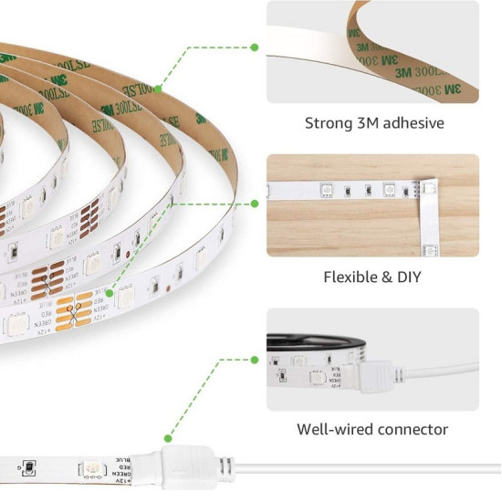 Αδιάβροχη ταινία LED 5050 USB 5V/13W IP64, RGB, 5m Χωρίς Τηλεχειριστήριο RIXME