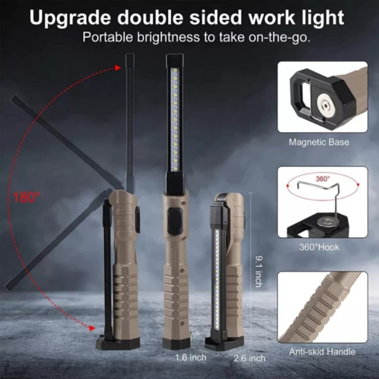 Επαναφορτιζόμενος LED φακός με 7 λειτουργίες ΟΕΜ