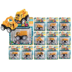 Μίνι Δομικά Pull Back σε Καρτέλα 14x12x3cm ToyMarkt 902323