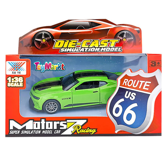 Pull Back Μεταλλικό Route 66 15x12x6cm ToyMarkt 902336