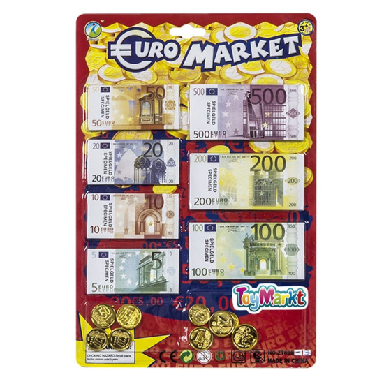 Νομίσματα Ευρό Καρτέλα 31x21cm ToyMarkt 911134