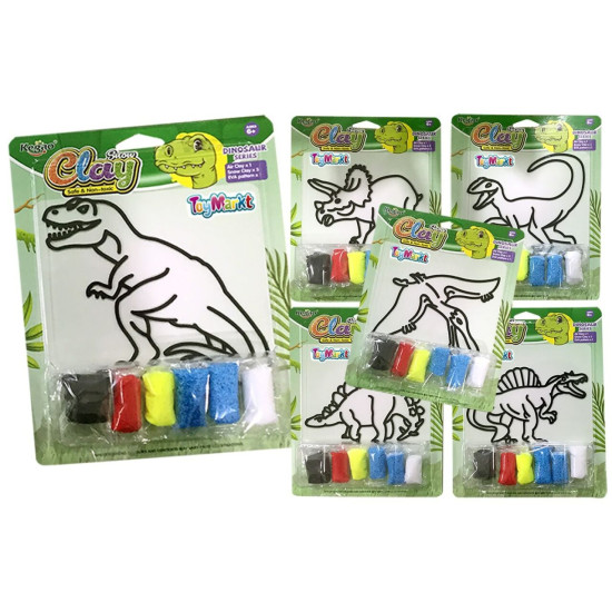 Σετ Πλαστελίνης Δεινοσαυράκια 24x19x3cm ToyMarkt 913115