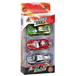 Σετ 3 Οχήματα die Cast Metal Free Wheels 22x9x4,5cm ToyMarkt 913361