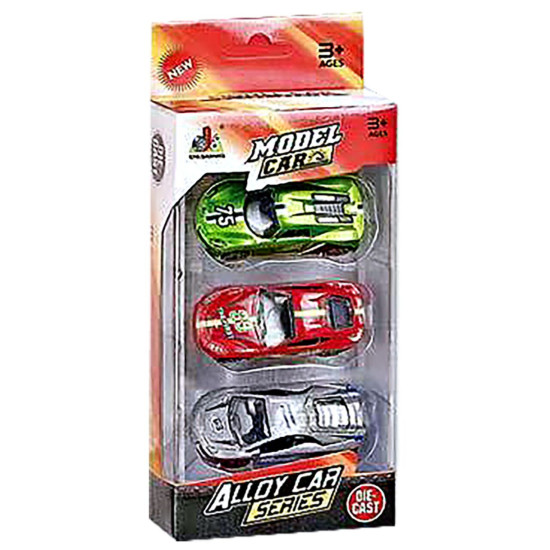 Σετ 3 Οχήματα die Cast Metal Free Wheels 22x9x4,5cm ToyMarkt 913361