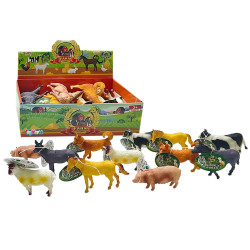 Ζώα Φάρμας Κουτί 12 Τεμαχίων 26x16x8cm ToyMarkt 913415