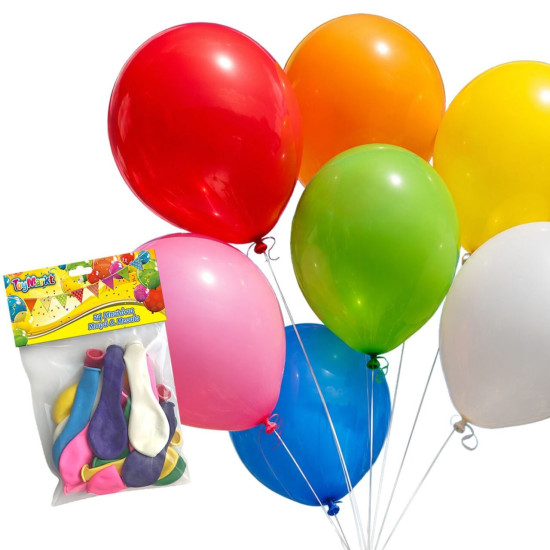 Σετ 24 Μπαλόνια Μικρά & Μεσαία 15τεμ: 15cm & 9τεμ: 18cm ToyMarkt 91110