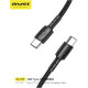 Awei CL-71T USB 2.0 Kαλώδιο USB-C male - USB-C male Μαύρο 1m.