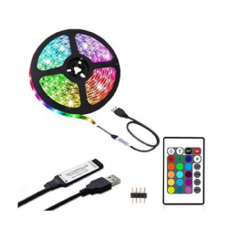 RGB LED ταινία 3m με τηλεχειριστήριο Andowl Q-DT30