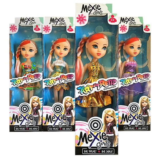 Κούκλα ArtTrend Πλεξούδα Κόκκινη 32x8,5cm ToyMarkt 922124