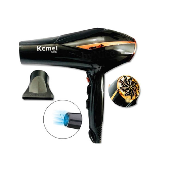 Επαγγελματικό Πιστολάκι Mαλλιών 3500W – KM-5807 – Kemei