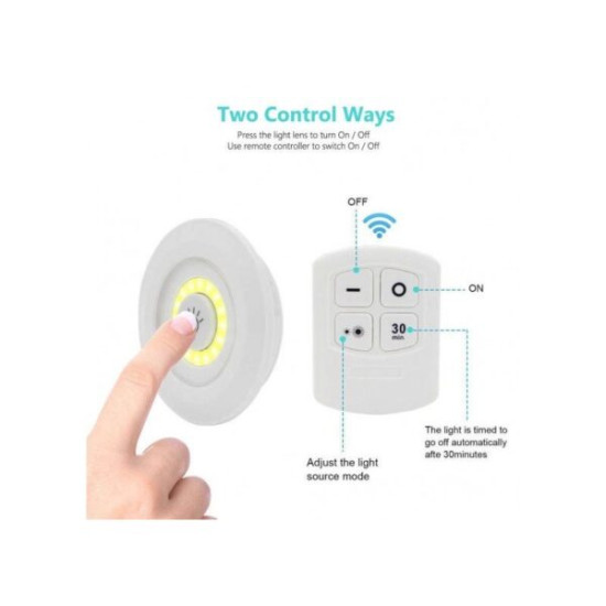 Ασύρματος Λαμπτήρας Ultra Bright COB Led Wireless Automatic με τηλεχειριστήριο - ΟΕΜ