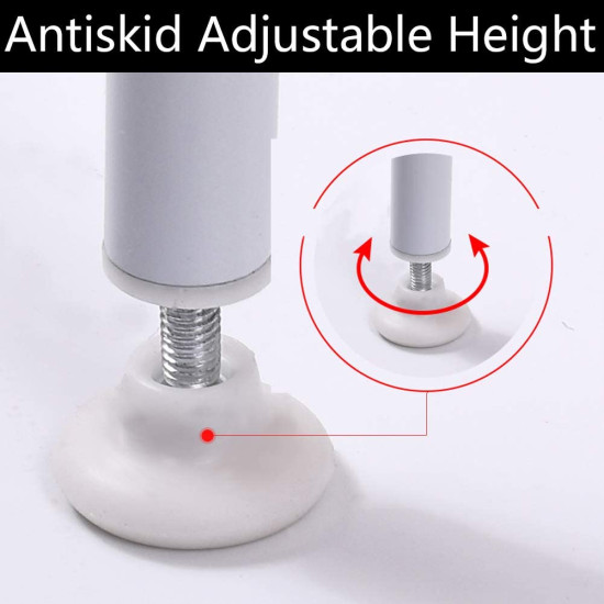 Μεταλλική Ραφιέρα Πλυντηρίου Μπάνιου 3 Επιπέδων για το Πλυντήριο - Toilet Rack Stainless Steel Λευκό - OEM