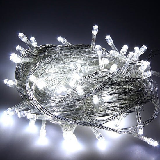 ΧΡΙΣΤΟΥΓΕΝΝΙΑΤΙΚΑ ΛΑΜΠΑΚΙΑ 5m 120 LED ΛΕΥΚΑ ΕΠΕΚΤΑΣΙΜΑ ΜΕ ΔΙΑΦΑΝΟ ΚΑΛΩΔΙΟ IP44 - ΟΕΜ